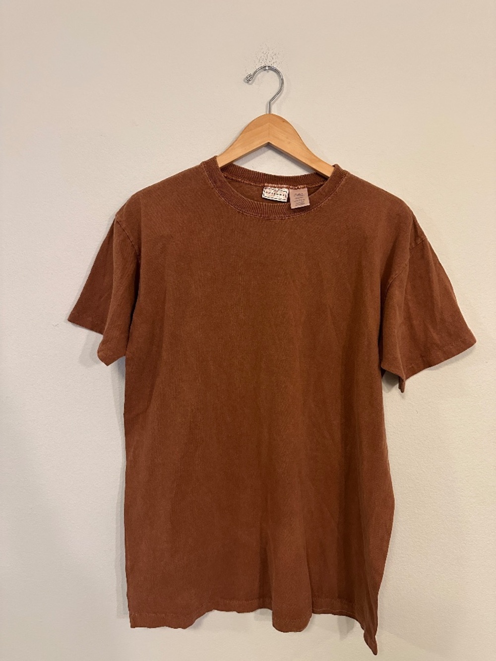 Vintage Arizona Jean Co Faded Russet Brown T Shirt Mens M Single Stitch